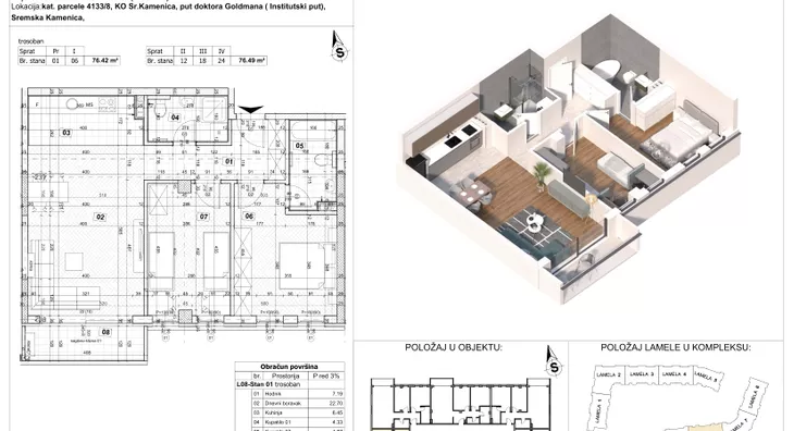 Trosoban stan | 4zida