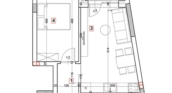 Jednoiposoban stan | 4zida