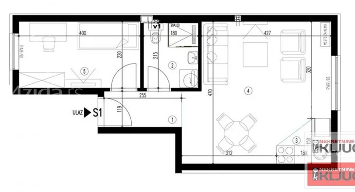 Jednoiposoban stan | 4zida