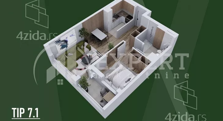 Dvosoban stan | 4zida