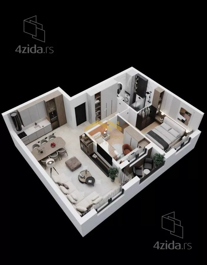 Trosoban stan | 4zida