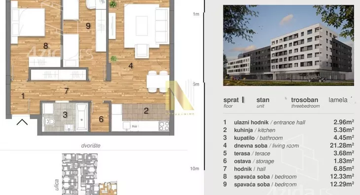 Trosoban stan | 4zida