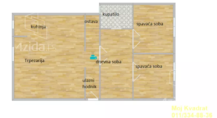 Trosoban stan | 4zida