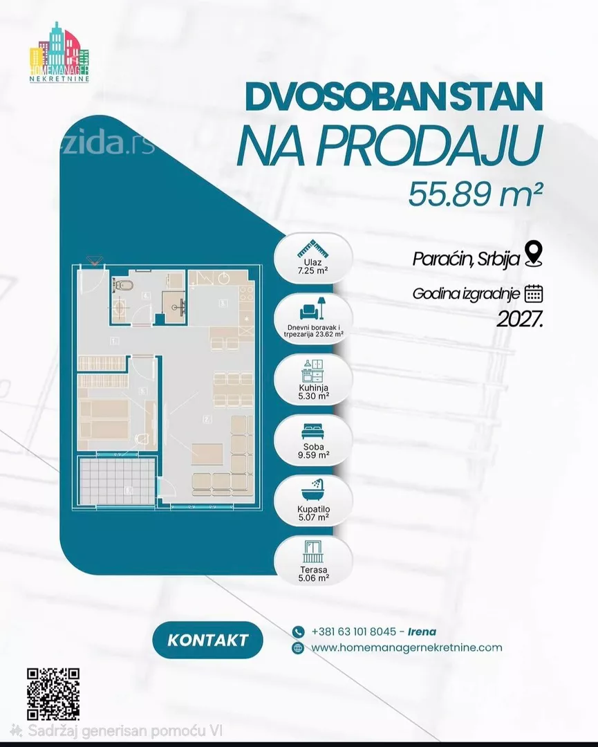 Dvosoban stan | 4zida