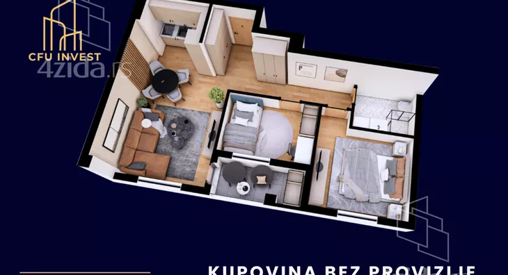 Trosoban stan | 4zida