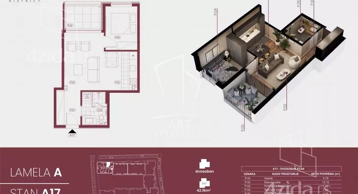 Dvosoban stan | 4zida