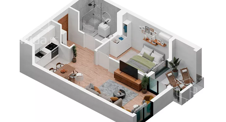 Dvosoban stan | 4zida