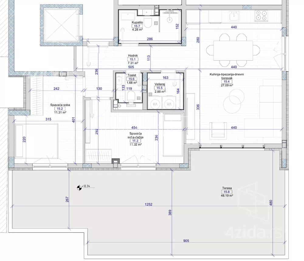 Trosoban stan | 4zida