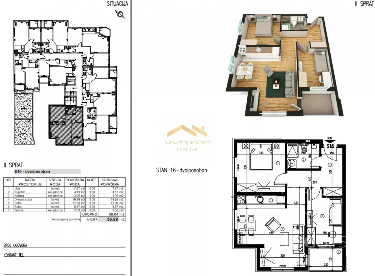 Trosoban stan | 4zida