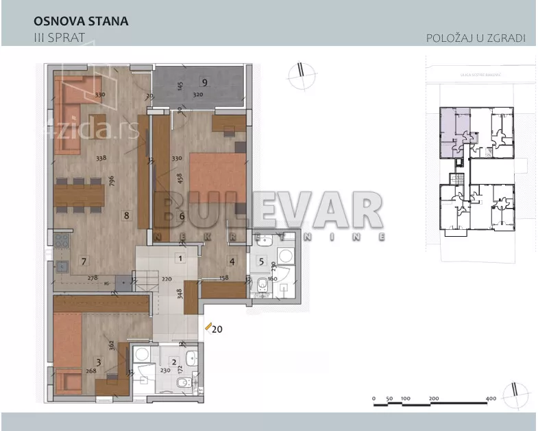 Trosoban stan | 4zida