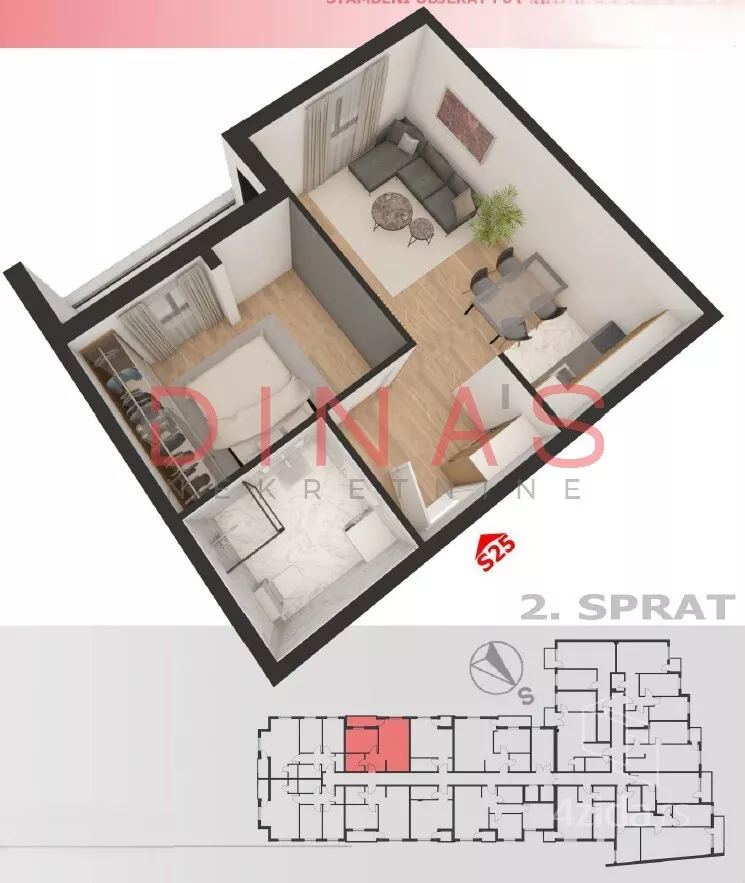 Dvosoban stan | 4zida