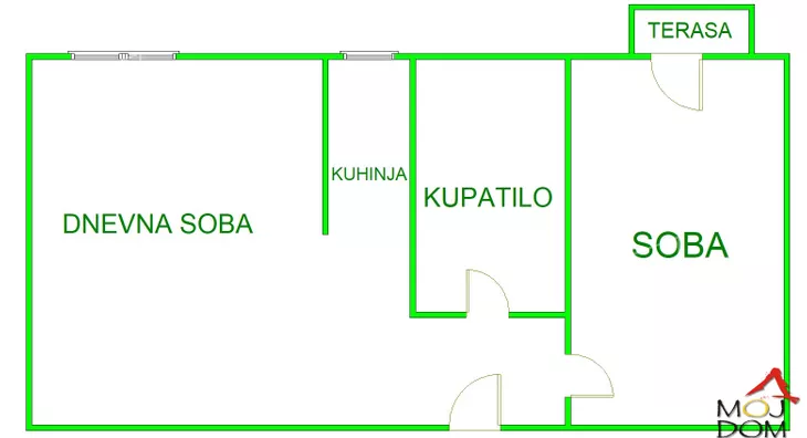 Jednoiposoban stan | 4zida