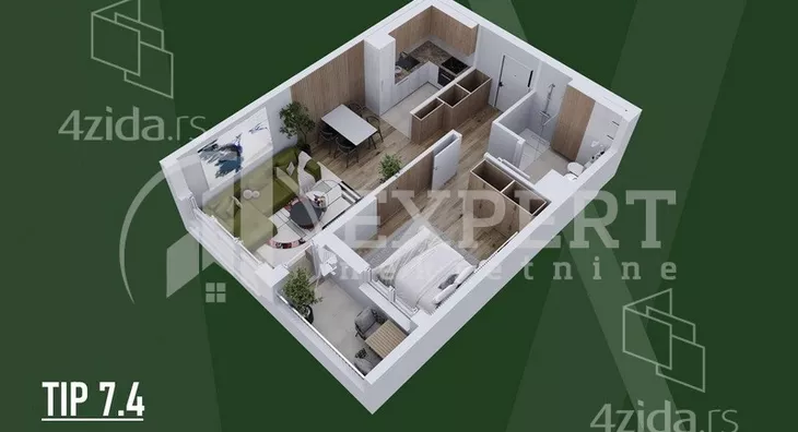 Dvosoban stan | 4zida