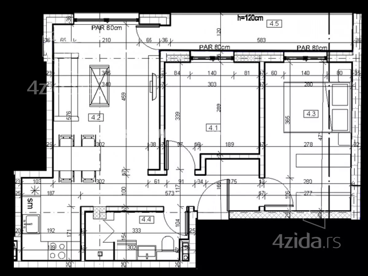 Trosoban stan | 4zida