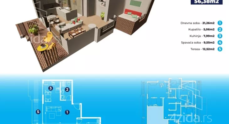 Dvosoban stan | 4zida