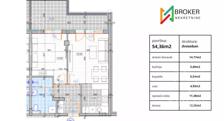 Dvosoban stan | 4zida