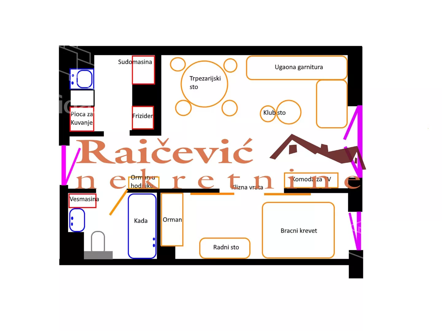 Jednoiposoban stan | 4zida