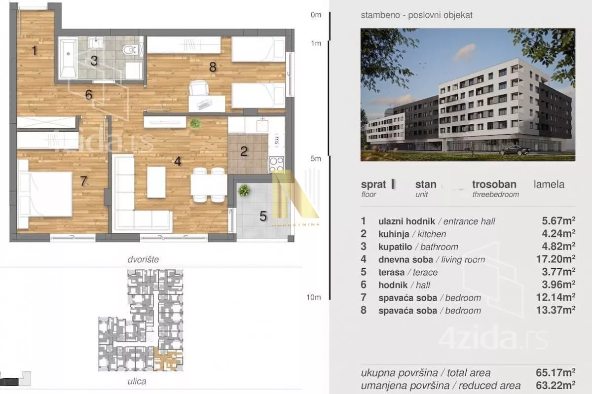 Trosoban stan | 4zida