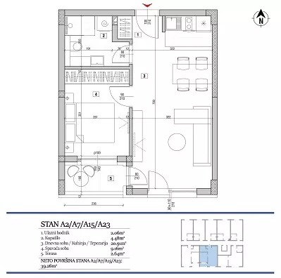 Dvosoban stan | 4zida