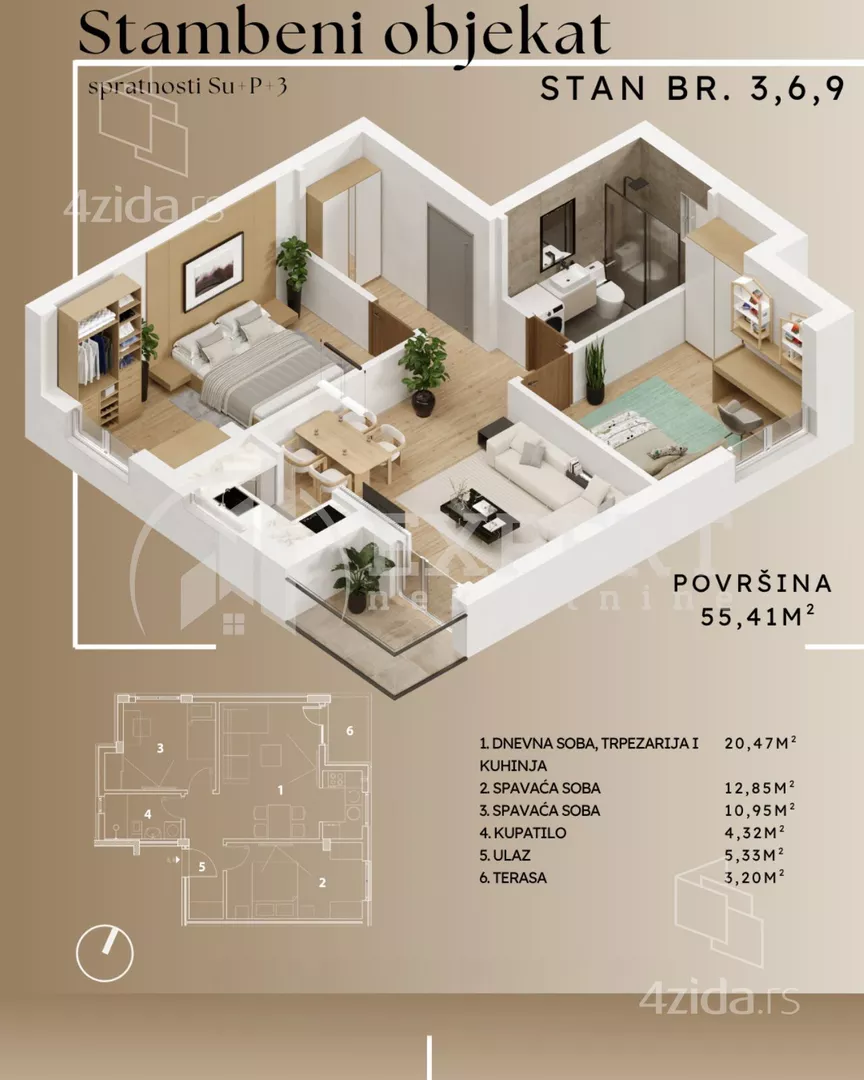 Dvoiposoban stan | 4zida