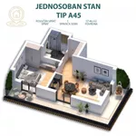 Dvosoban stan | 4zida
