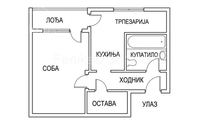 Jednoiposoban stan | 4zida