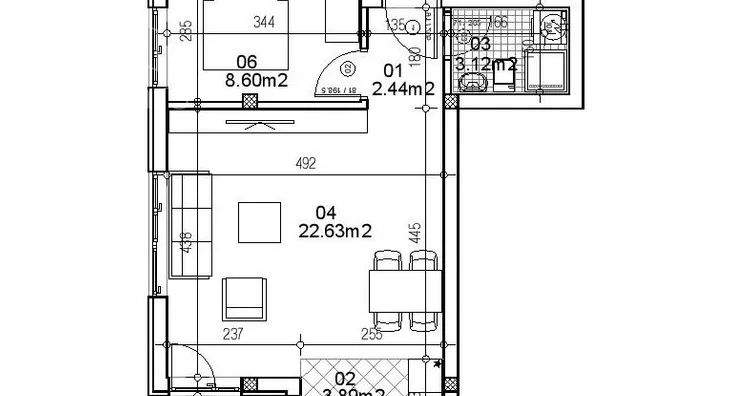 Jednoiposoban stan na prodaju, Telep, 94.050€, 41m² - stampaj