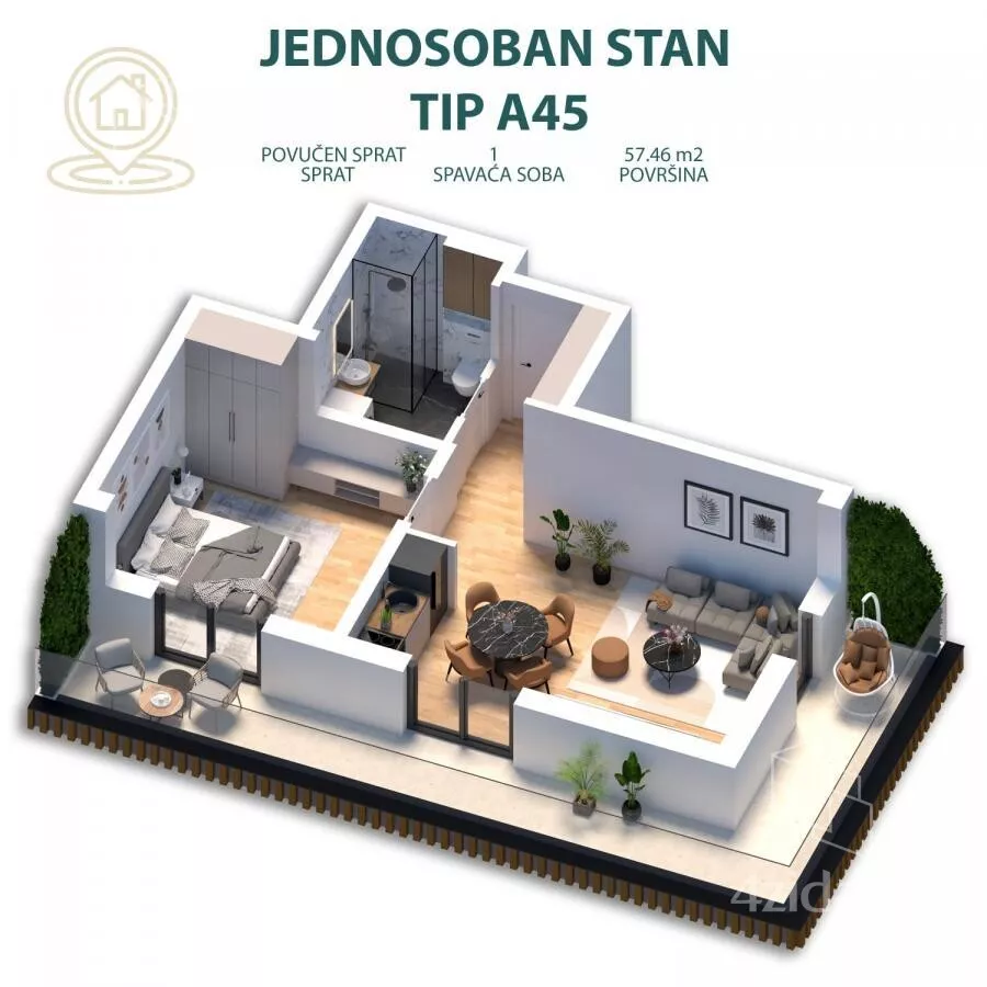 Dvosoban stan | 4zida