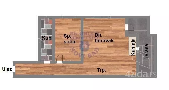 Jednoiposoban stan | 4zida