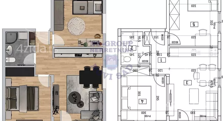 Trosoban stan | 4zida