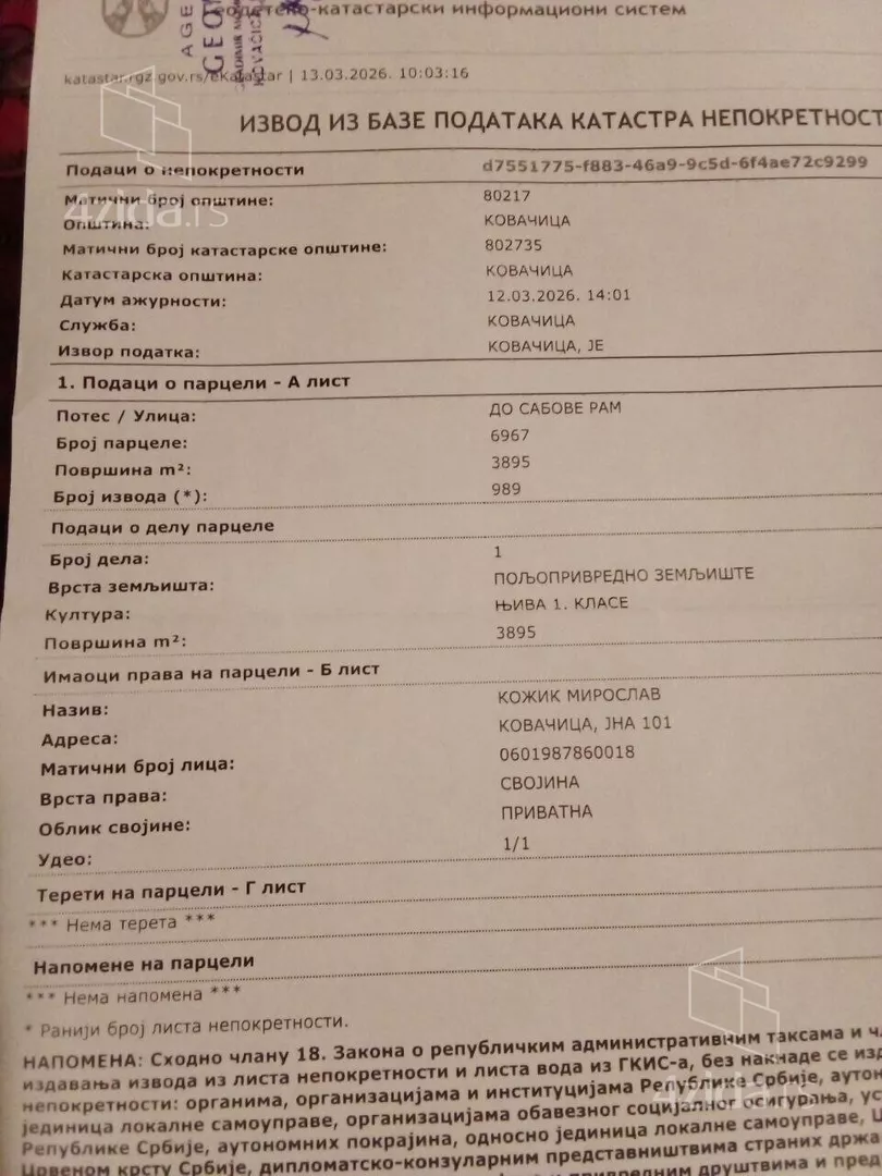 Poljoprivredno zemljište | 4zida