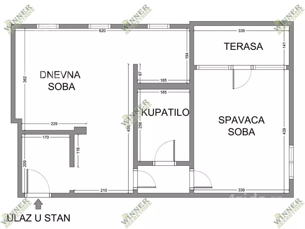 Jednoiposoban stan | 4zida