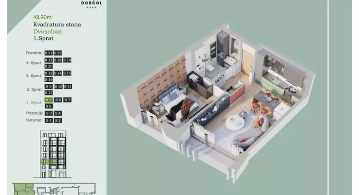 Dvosoban stan | 4zida