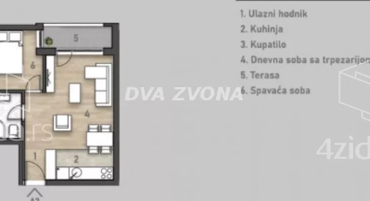 Dvosoban stan | 4zida