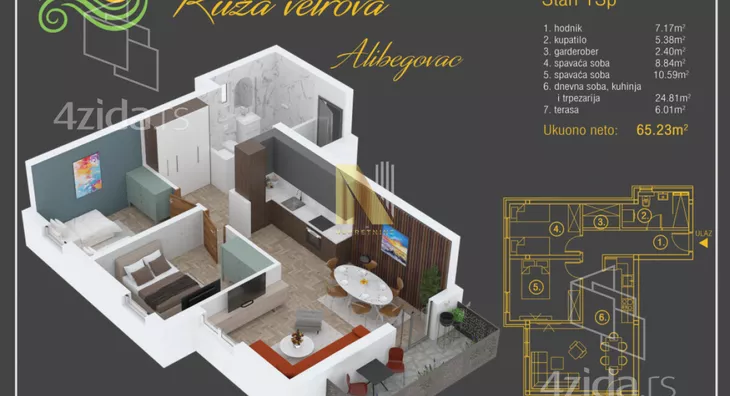 Trosoban stan | 4zida