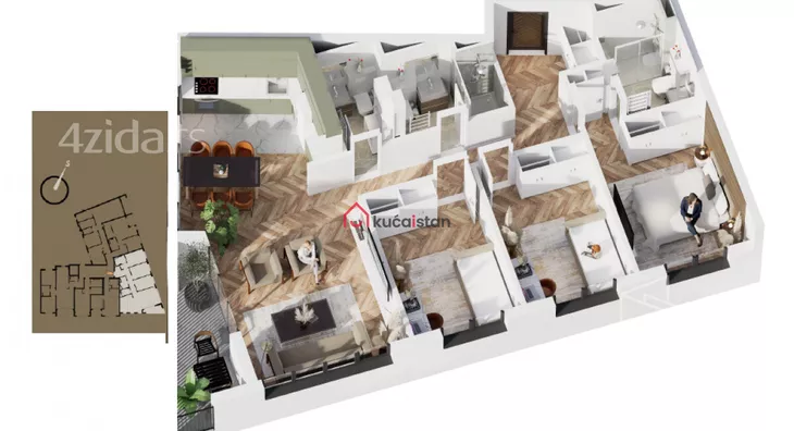 Četvorosoban stan | 4zida