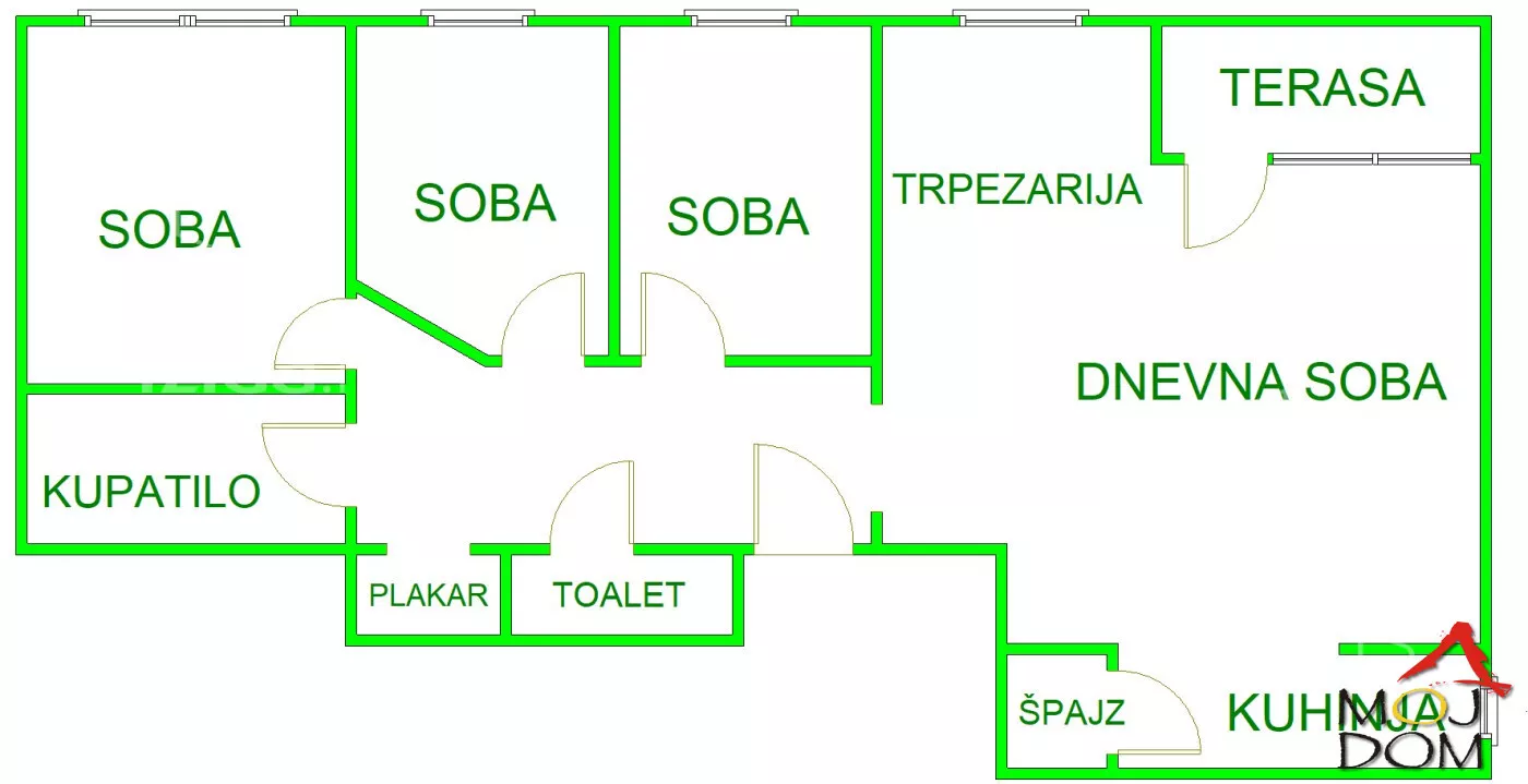 Trosoban stan | 4zida
