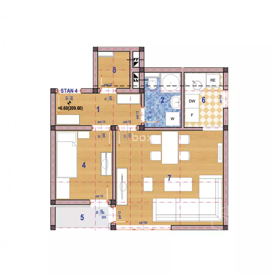 Jednoiposoban stan | 4zida