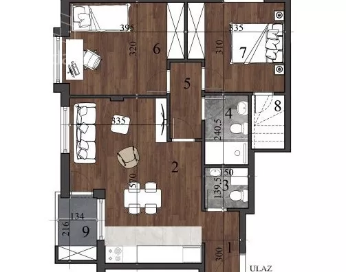 Trosoban stan | 4zida