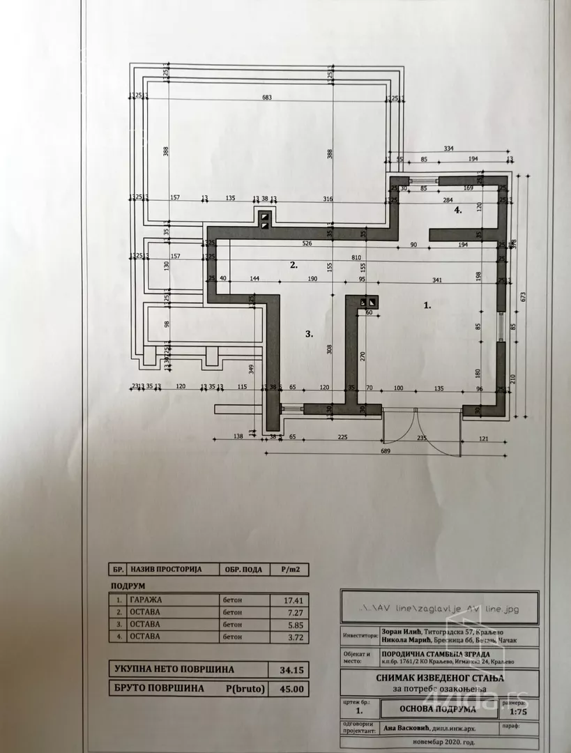 2-etažna kuća | 4zida