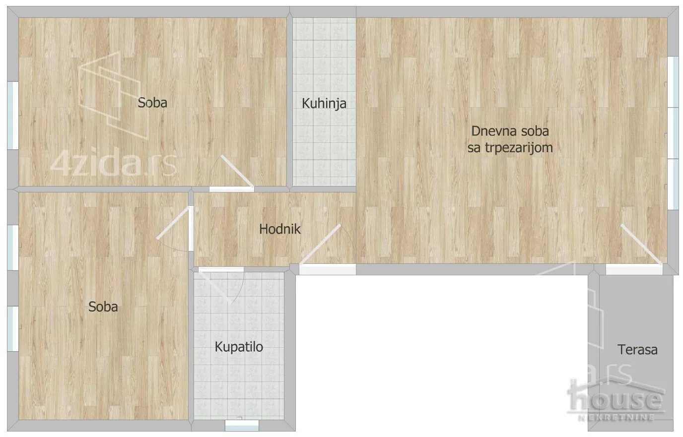 Trosoban stan | 4zida