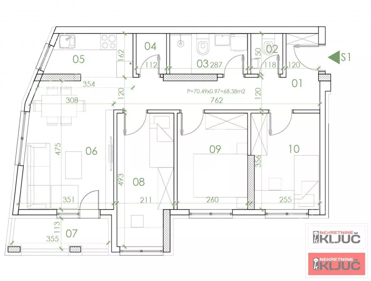 Troiposoban stan | 4zida