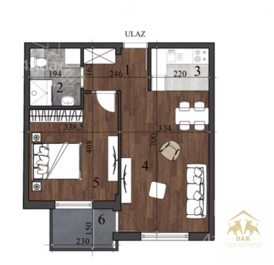 Dvosoban stan | 4zida