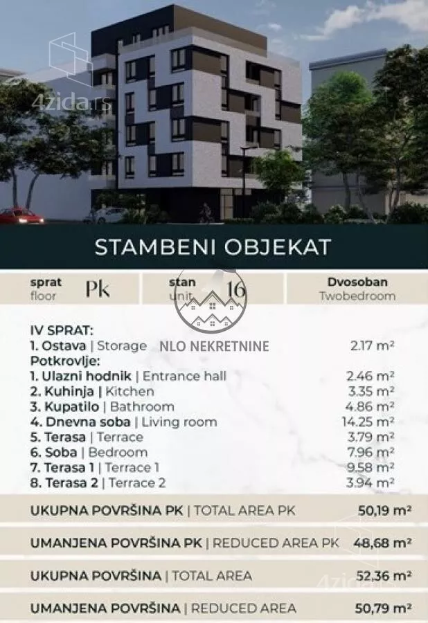 Dvosoban stan | 4zida