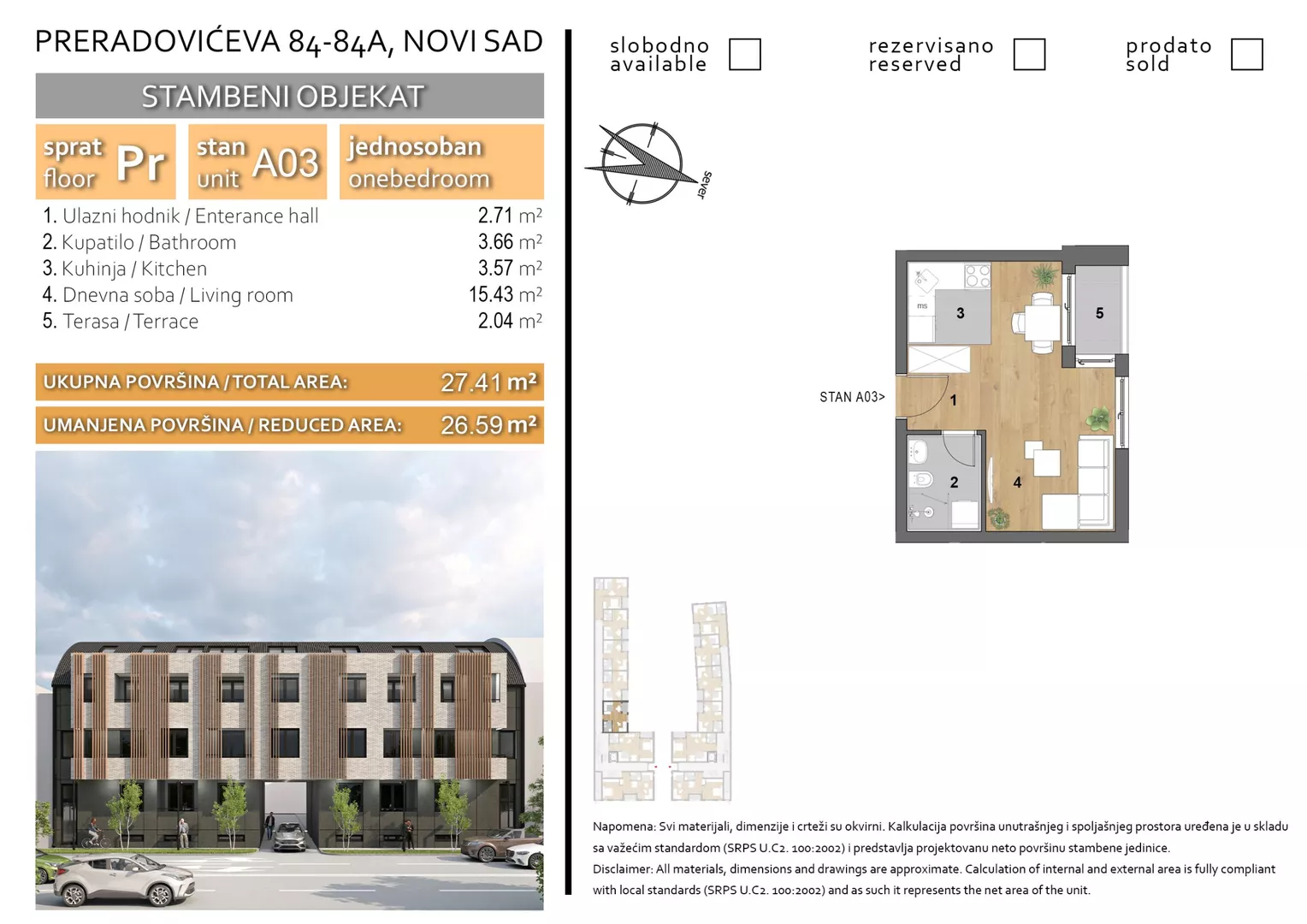 Jednosoban stan | 4zida