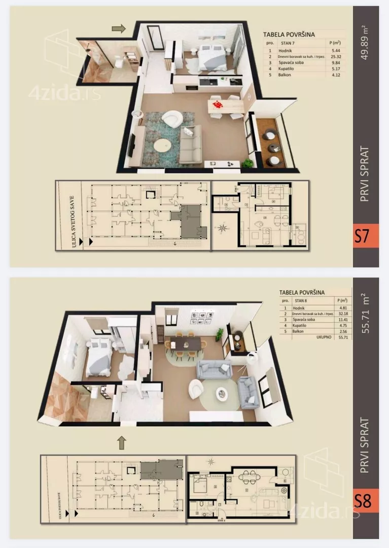 Jednoiposoban stan | 4zida