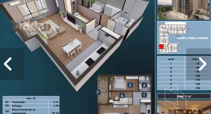 Trosoban stan | 4zida