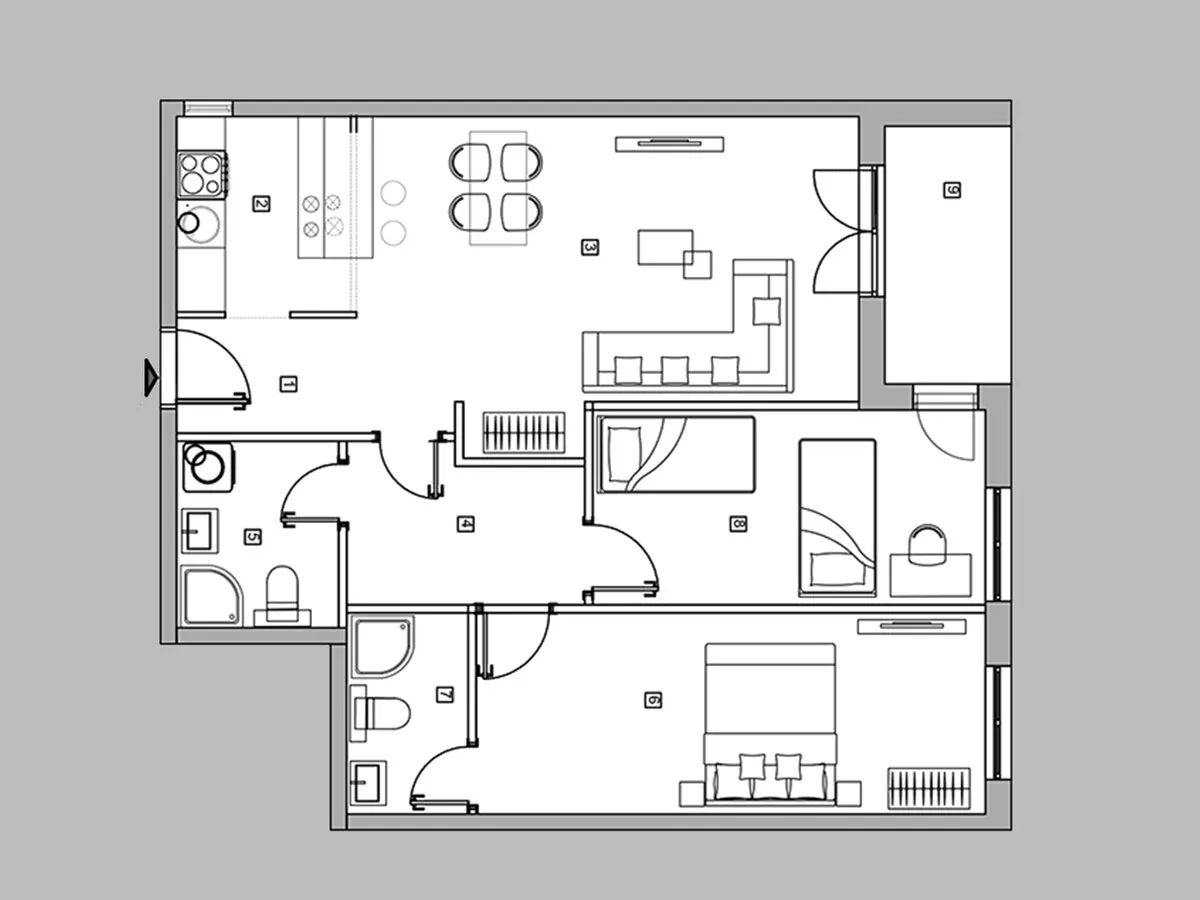 Trosoban stan | 4zida