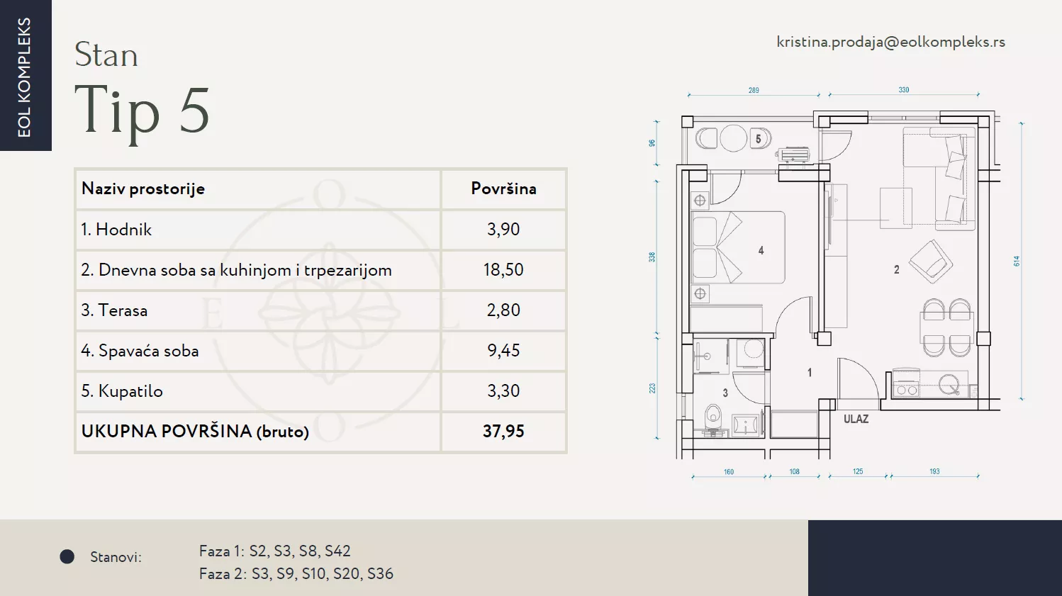 Jednosoban stan | 4zida