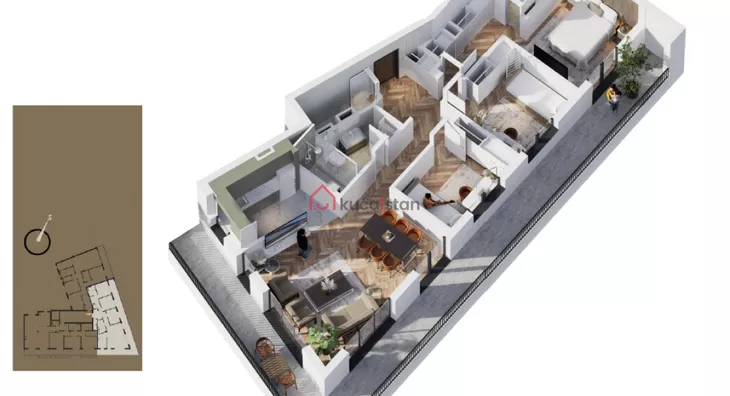 Petosoban stan | 4zida